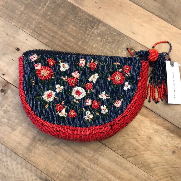Anthropologie Handbags - 🌴Anthropologie embellished pouch